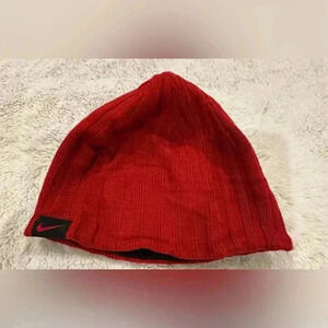 Nike Boys Hat Cold Weather Beanie Varsity Red Swoosh 8-20